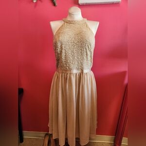 Halter cocktail dress